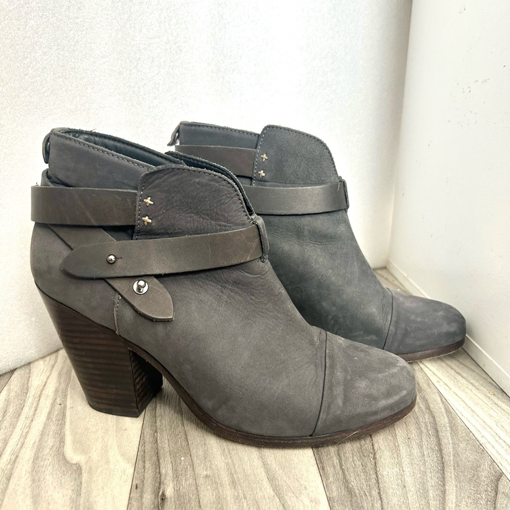 Rag and Bone Harrow suede ankle boots size 39 Dark Gray - Picture 1 of 11